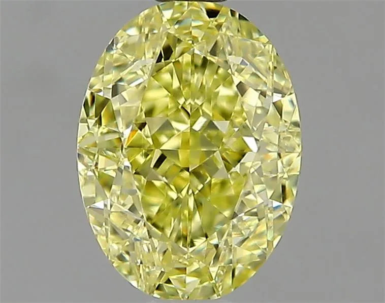 1.23ct Oval Natural Diamond (Colour Fancy Yellow, Clarity VVS2, GIA Certified)