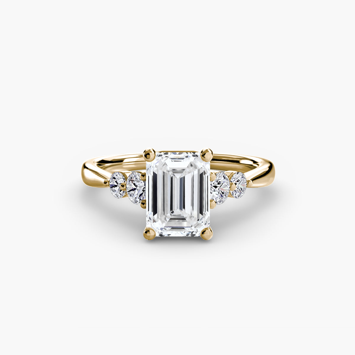 Solitaire with Shoulder Accents 2