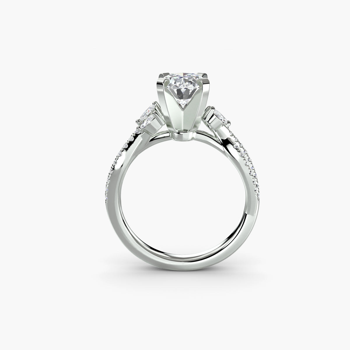 The Twist Pavé Ring