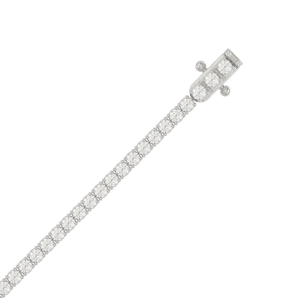 9K White Gold, flat view